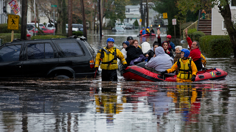 Illustration for article titled Flooding in Little Ferry, New Jersey